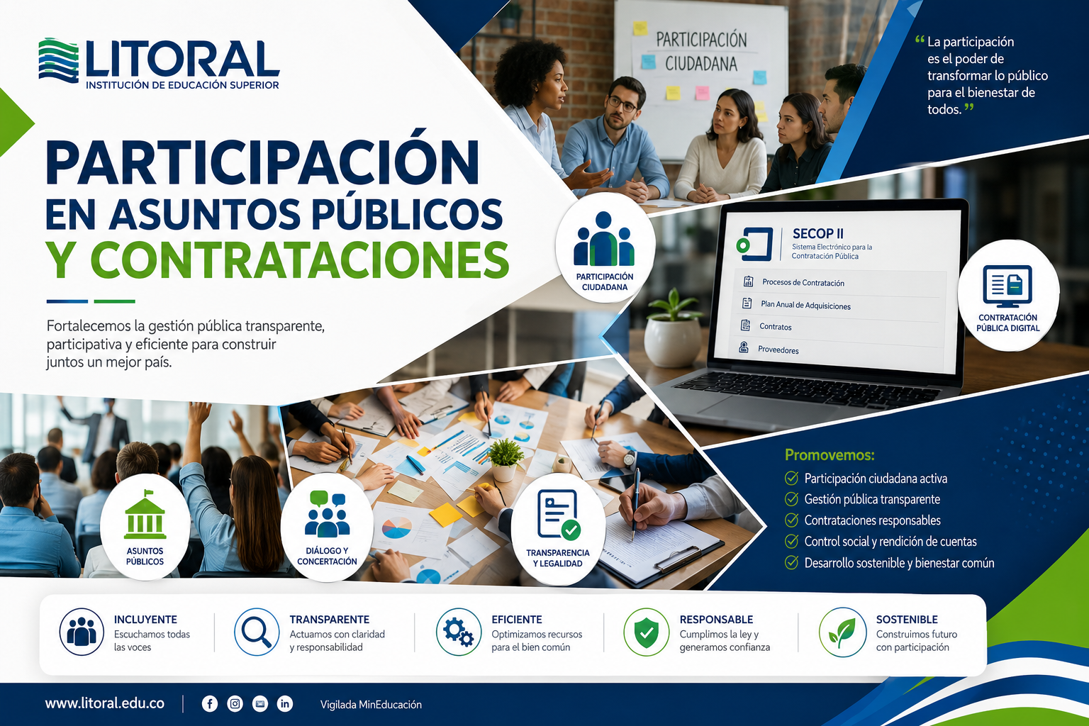 PARTICIPACIÓN EN ASUNTOS PÚBLICOS Y CONTRATACIONES